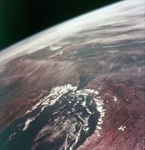 Earth from space - the Straits of Gibraltar, c1980s. Creator: NASA.