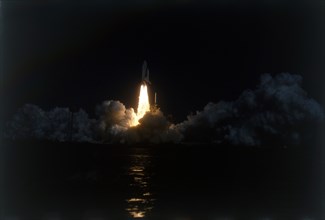 Space Shuttle 'Columbia' lifts off, Kennedy Space Center, Merritt Island, Florida, USA. Creator: NASA.