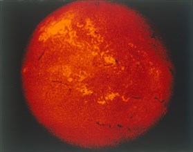 The Sun in H-alpha light. Creator: NASA.