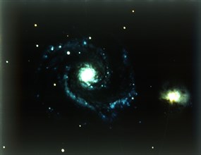 Whirlpool Galaxy in Canes Venatici. Creator: NASA.