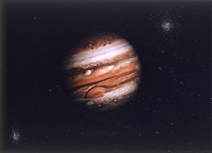 Jupiter from Voyager spacecraft. Creator: NASA.