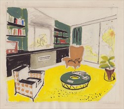 Interior design, 1951. Creator: Shirley Markham.