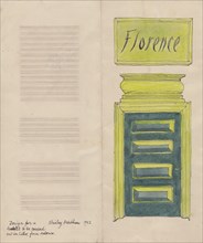 Florence leaflet, 1952. Creator: Shirley Markham.