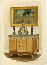 'French XVIIIth century cabinet', c1950. Creator: Shirley Markham.