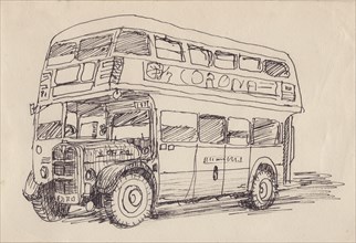 Routemaster bus, 1951. Creator: Shirley Markham.