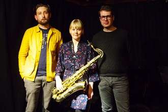 Ferg Ireland, Helena Kay and David Ingamells, Verdict Jazz Club, Brighton, E. Sussex, 15 Dec 2018. Creator: Brian O'Connor.