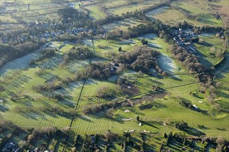 Ladbrook Park Golf Course with extensive ridge and furrow earthworks, Warwickshire, 2014