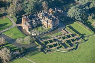 Madresfield Court, moated manor house and formal garden, Madresfield, Worcestershire, 2014