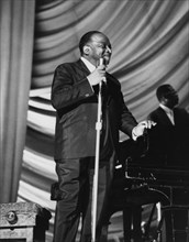 Count Basie on stage, 1960s.