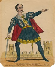 Mr. Creswick as Hamlet', 1849.