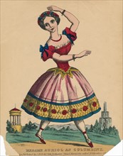 Madame Auriol as Columbine', c1849.