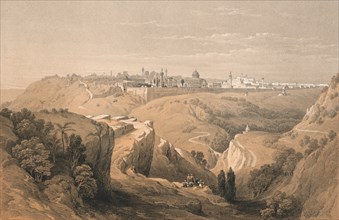 Jerusalem from the Road Leading to Bethany', 1855.