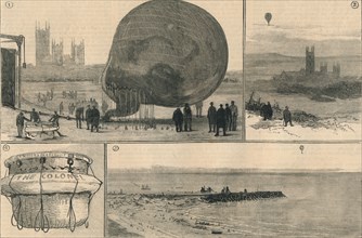 The Attempted Balloon Voyage Across The Channel', 1882.