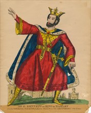Mr. G. Bennett as King in Hamlet', c1849.