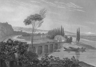 Lyons, from the Confluence of the Rhone & Saone', 1827.