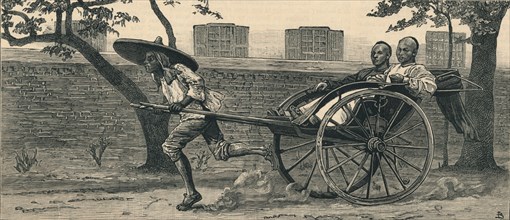 A "Jinriksha", or Chinese hand-carriage', c1883.