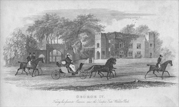 George IV. Taking his favorite Exercise, near the Sandpit Gate, Windsor Park', 1830.