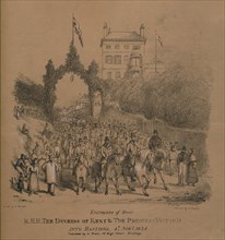 Entrance of their R.H.H. The Duchess of Kent & The Princess Victoria into Hastings'