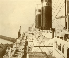 Boat Deck of the "Leviathan".', c1930.