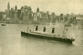 The "Leviathan" at New York', c1930.