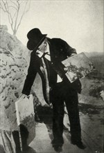 Cézanne with painting and palette, c1900, (1947).