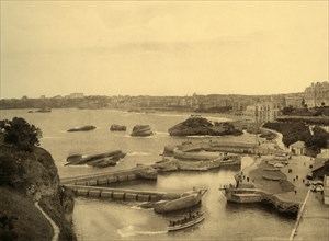 Biarritz - Le Port des Pecheurs, c1930.