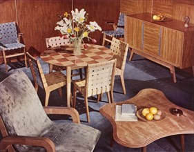 Furnishing  designed by Neil Morris and made by H. Morris & Co. Ltd.', 1949.