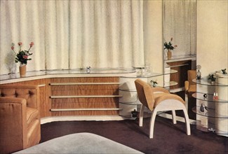 Bedroom in Hampstead, London, designed by J. Duncan Miller for Mrs. Schneerson', 1937.