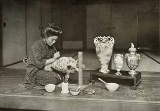 Painting Pottery for Export', 1910.