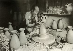 The Potter at his Wheel', 1910.