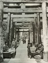 An Avenue of Torii at Inari', 1910.