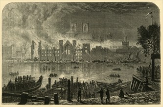 Destruction of the Old Houses of Parliament, October 16, 1834', (1881).