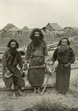 Happu Konno, The Hunter (In Centre) and Two Ainu Fishermen', 1910.