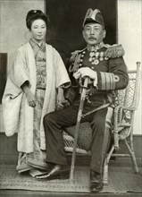 Vice-Admiral Kamimura and His Daughter Hoshiko', 1910.