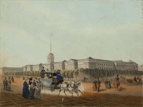 The Admiralty in Saint Petersburg, End 1840s.