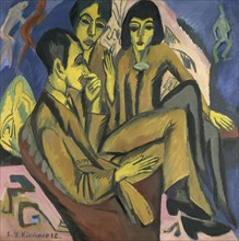 Artist group (Conversation of the artists), 1913.