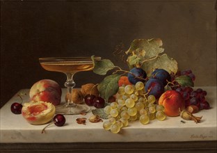Still Life with Summer Fruits and Champagne , 1875.