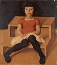 Ila, the younger daughter of the artist, 1920.