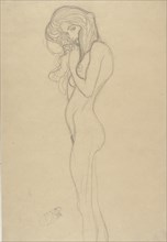 Standing Female Nude (Study for The Beethoven Frieze), 1901.