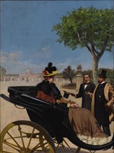 Arrival at the Villa Borghese , 1878.