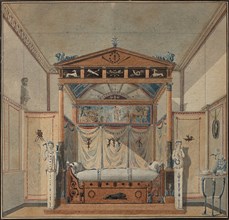 Design of the Bed, c. 1800.