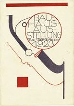 Bauhaus exhibition. Postcard, 1923.