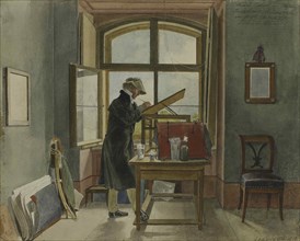 Johann Christoph Erhard in his studio, 1818.