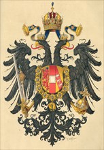 Small coat of arms of the Empire of Austria, 1890.