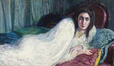 Fanciulla sul sofà (Girl on the sofa), c. 1910.