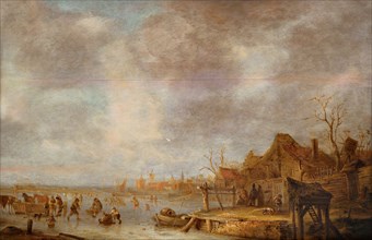 A winter day outside Haarlem, Between 1638 and 1640.