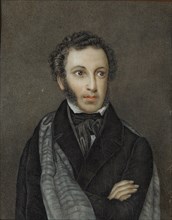 Portrait of the poet Alexander Sergeyevich Pushkin (1799-1837), First quarter of 19th cen..