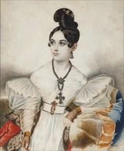 Apollonia (Apollinaria) Mikhailovna Vielgorskaya (1818-1887), 1830s.