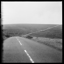 B3212 road, Challacombe Cross, Dartmoor, Devon, 1967
