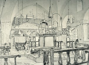 Spanish Synagogue in Jerusalem - Interior', 1902.
